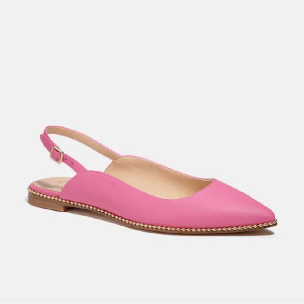 New Coach Pink Flat Shoes